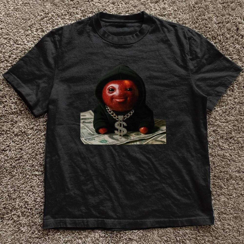 Freaky Apple Money Cotton T-Shirt